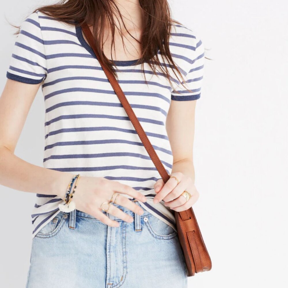 MADEWELL The Simple Crossbody Bag English Saddle Tan Leather - Picture 2 of 14